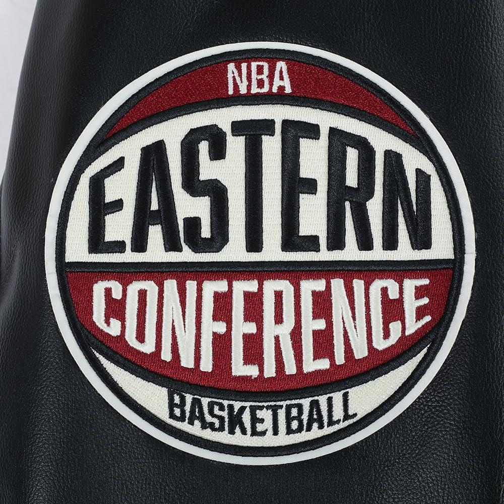 imagePro Standard NBA mens Mens Nba Modern Originals Leather JacketJet Black