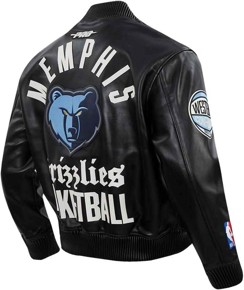 imagePro Standard NBA mens Mens Nba Modern Originals Leather JacketJet Black