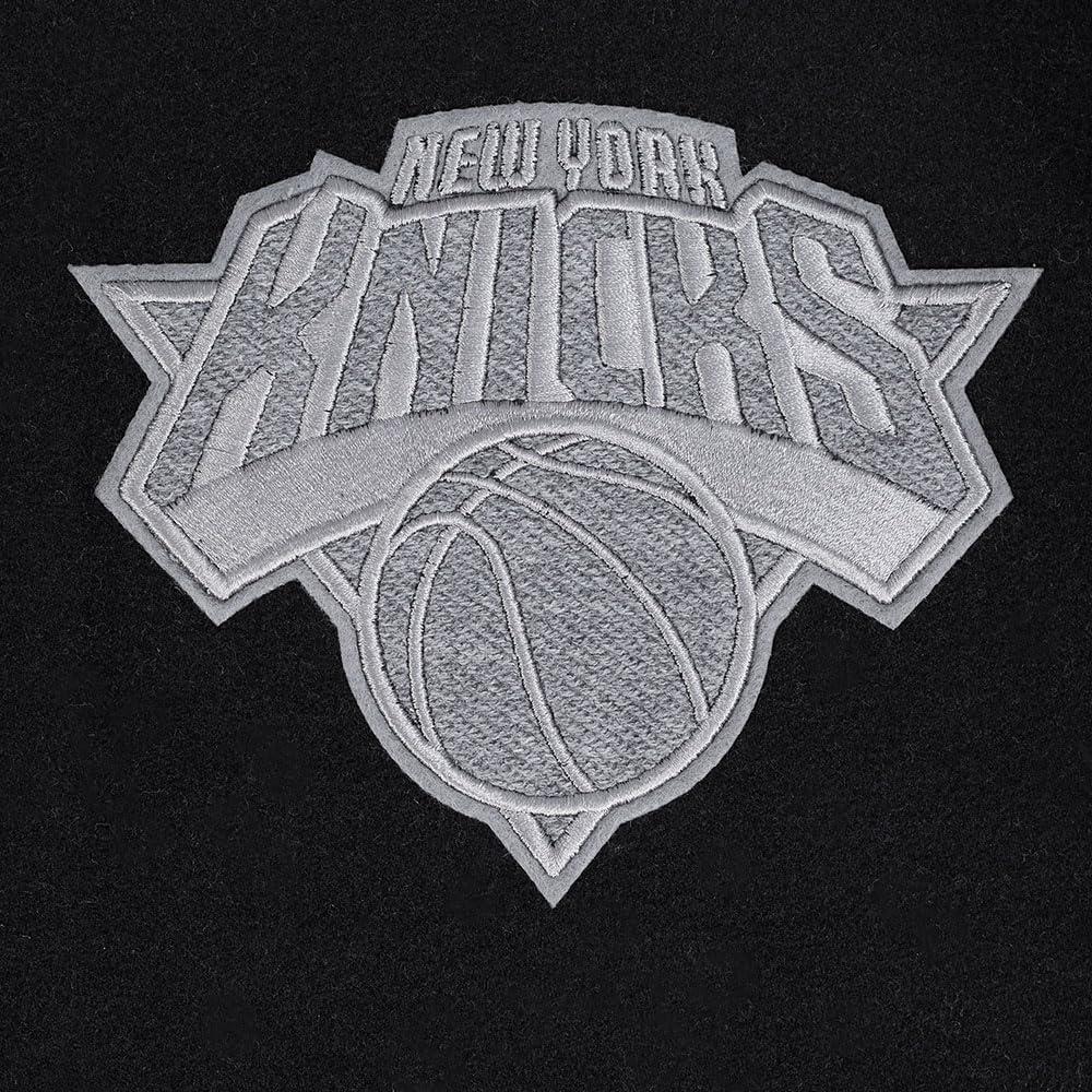 imagePro Standard NBA mens Mens Nba Reverse French Terry Wool Varsity JacketBlackGrayEggshell