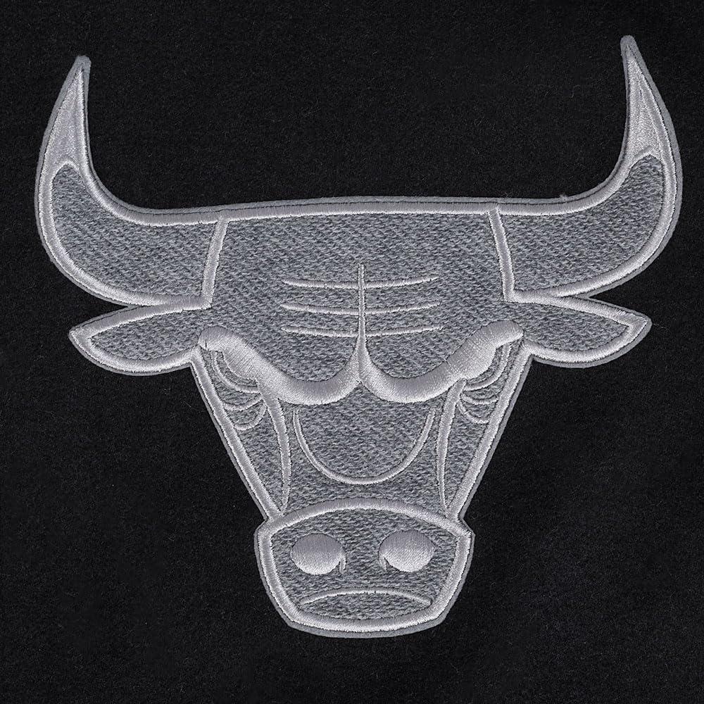 imagePro Standard NBA mens Mens Nba Reverse French Terry Wool Varsity JacketBlackGrayEggshell