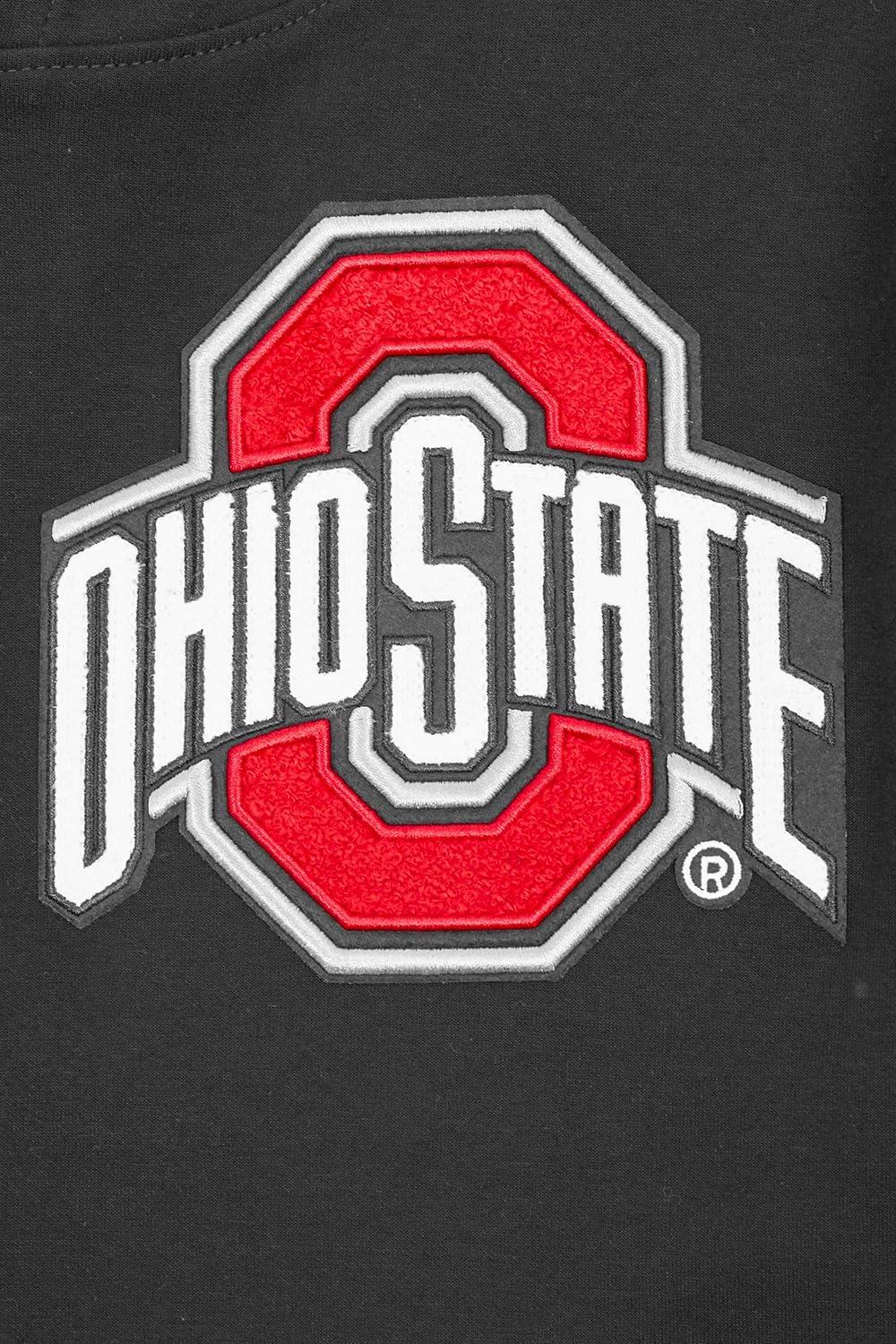 imagePro Standard NCAA mens Mens College Classic Chenille Cotton Double Knit Pull Over HoodieBlack