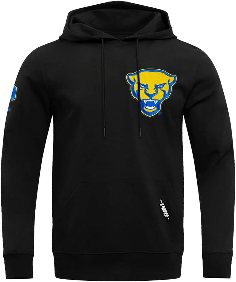 imagePro Standard NCAA mens Mens College Classic Chenille Cotton Double Knit Pull Over HoodieBlack
