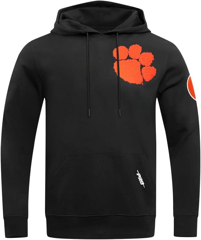 imagePro Standard NCAA mens Mens College Classic Chenille Cotton Double Knit Pull Over HoodieBlack