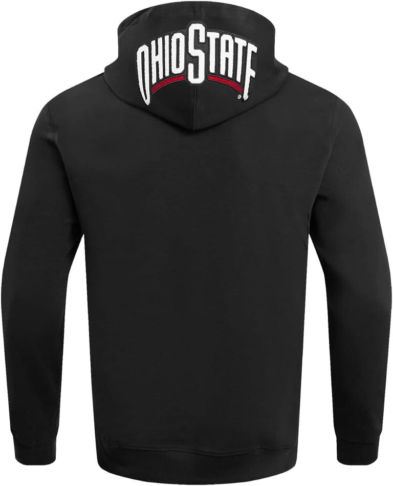 imagePro Standard NCAA mens Mens College Classic Chenille Cotton Double Knit Pull Over HoodieBlack