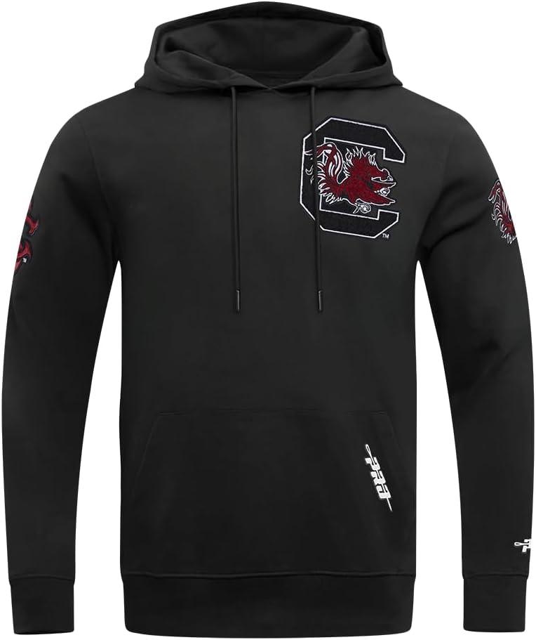imagePro Standard NCAA mens Mens College Classic Chenille Cotton Double Knit Pull Over HoodieBlack