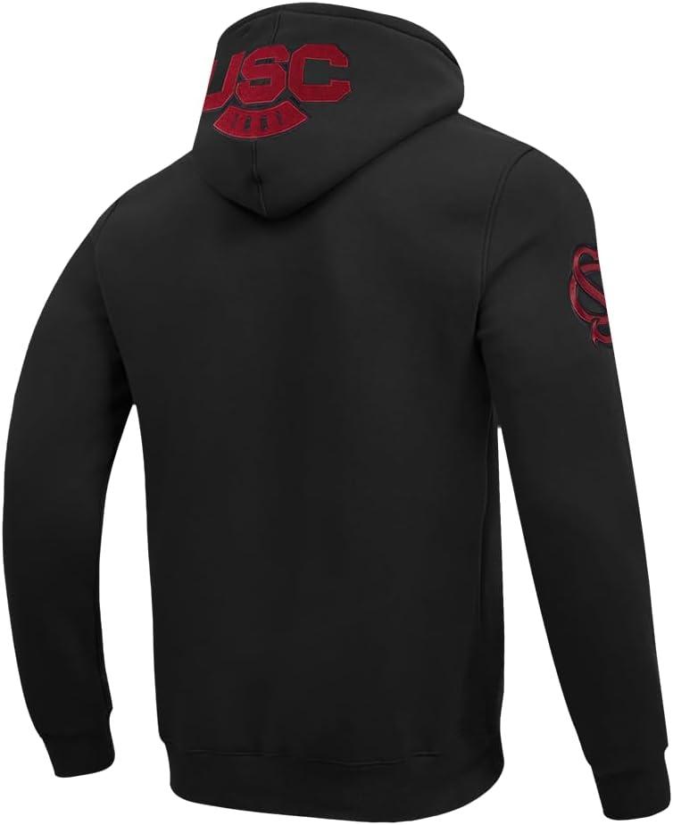 imagePro Standard NCAA mens Mens College Classic Chenille Cotton Double Knit Pull Over HoodieBlack