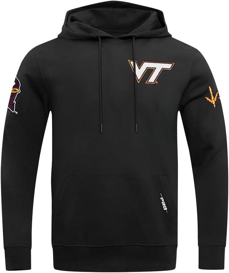 imagePro Standard NCAA mens Mens College Classic Chenille Cotton Double Knit Pull Over HoodieBlack