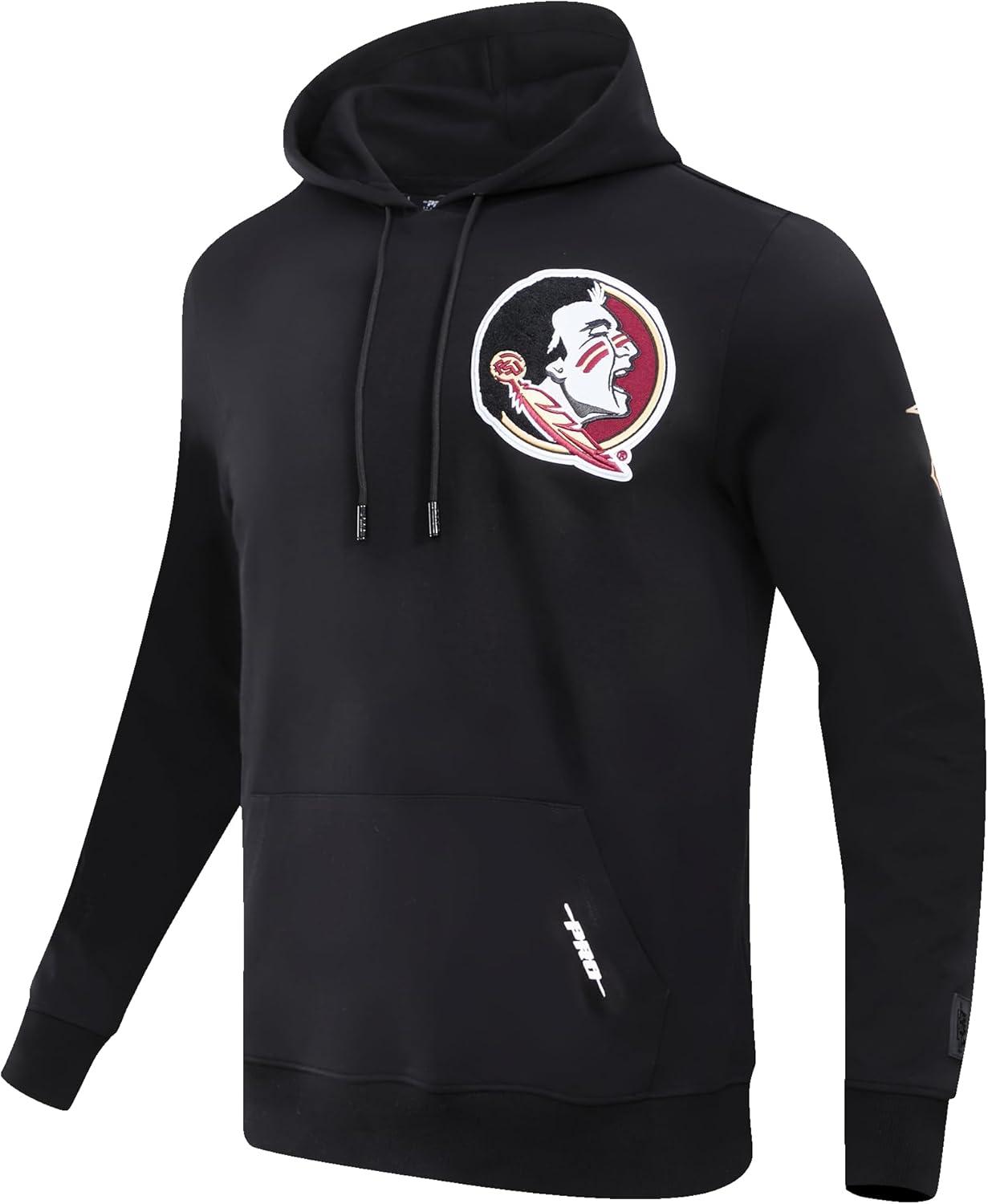 imagePro Standard NCAA mens Mens College Classic Chenille Cotton Double Knit Pull Over HoodieBlack