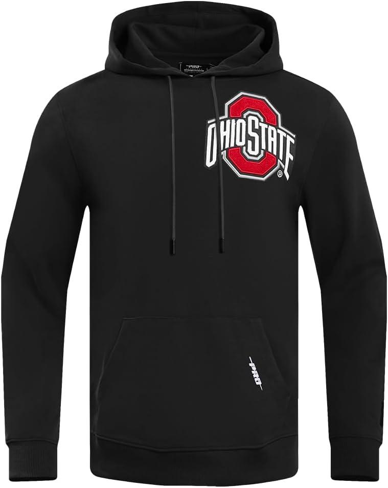 imagePro Standard NCAA mens Mens College Classic Chenille Cotton Double Knit Pull Over HoodieBlack