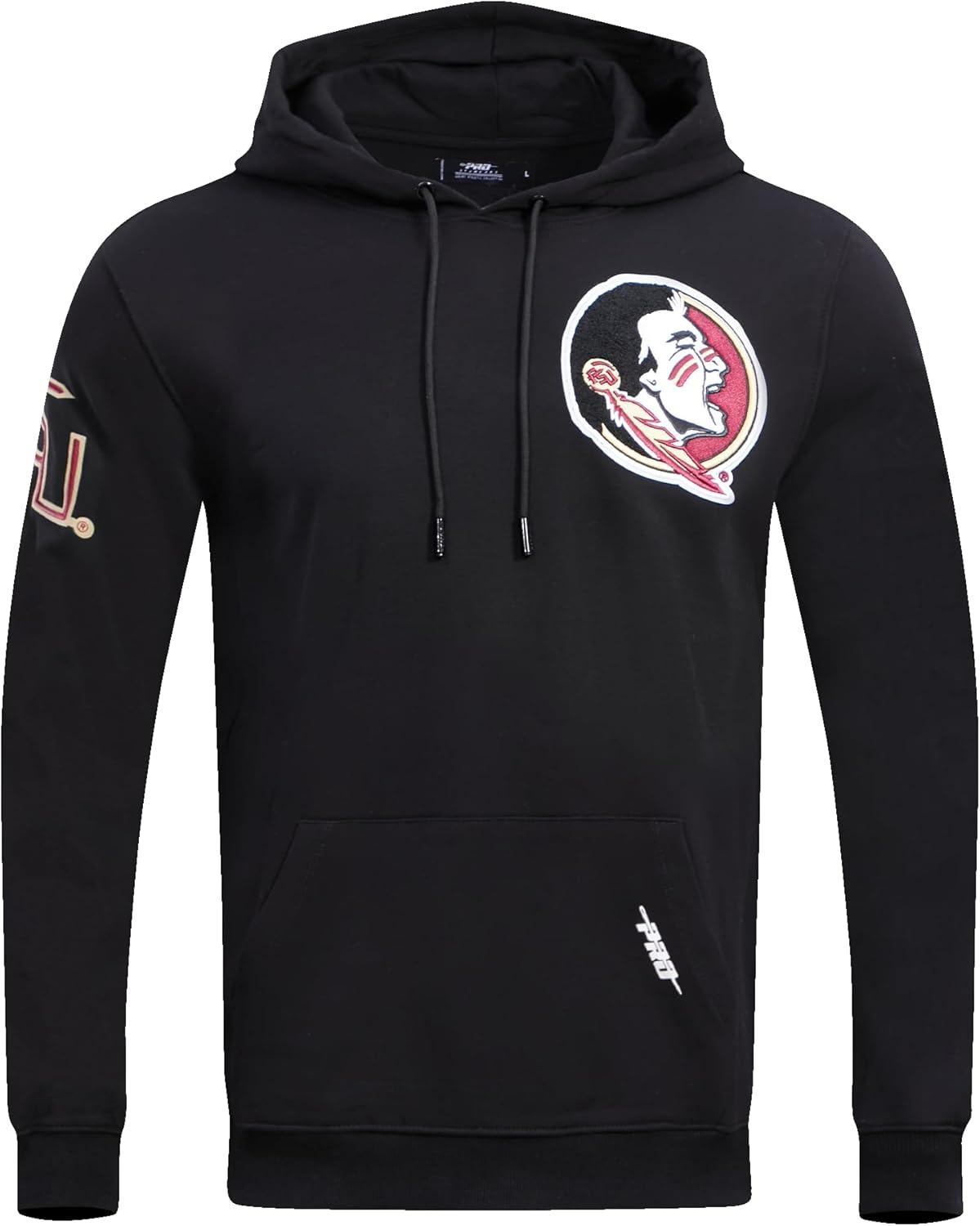 imagePro Standard NCAA mens Mens College Classic Chenille Cotton Double Knit Pull Over HoodieBlack