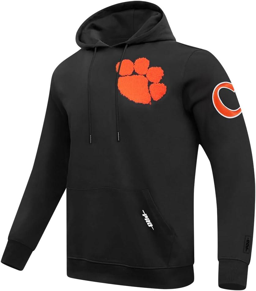 imagePro Standard NCAA mens Mens College Classic Chenille Cotton Double Knit Pull Over HoodieBlack