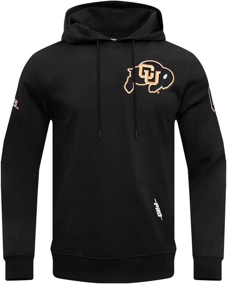imagePro Standard NCAA mens Mens College Classic Chenille Cotton Double Knit Pull Over HoodieBlack