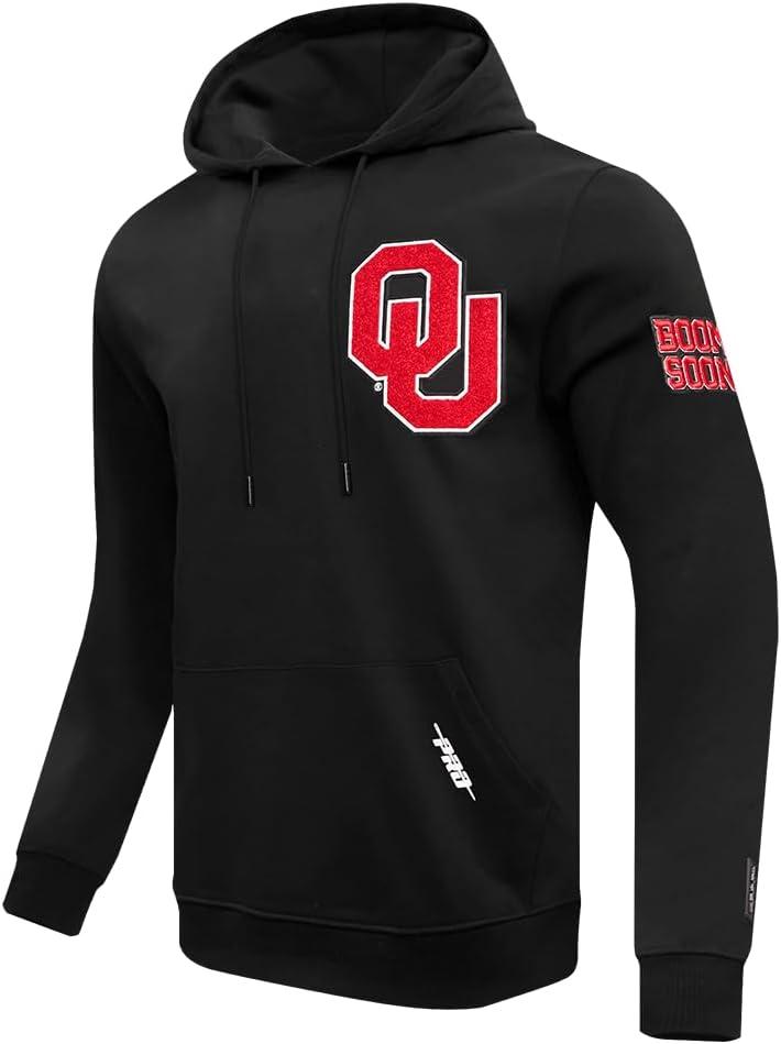 imagePro Standard NCAA mens Mens College Classic Chenille Cotton Double Knit Pull Over HoodieBlack