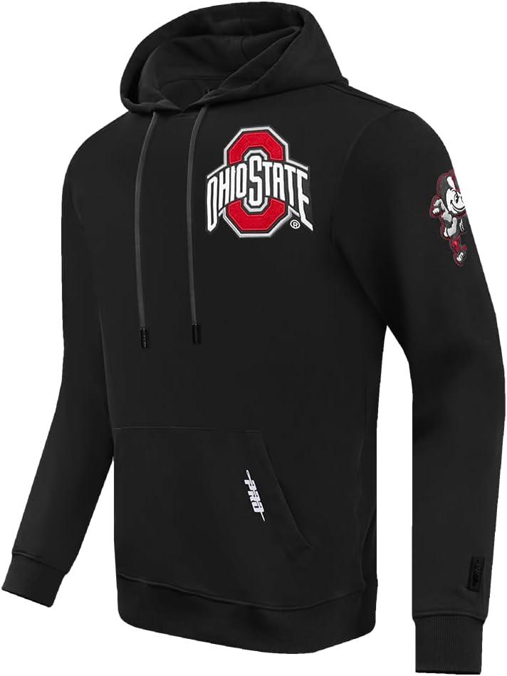 imagePro Standard NCAA mens Mens College Classic Chenille Cotton Double Knit Pull Over HoodieBlack