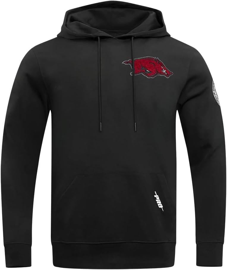 imagePro Standard NCAA mens Mens College Classic Chenille Cotton Double Knit Pull Over HoodieBlack