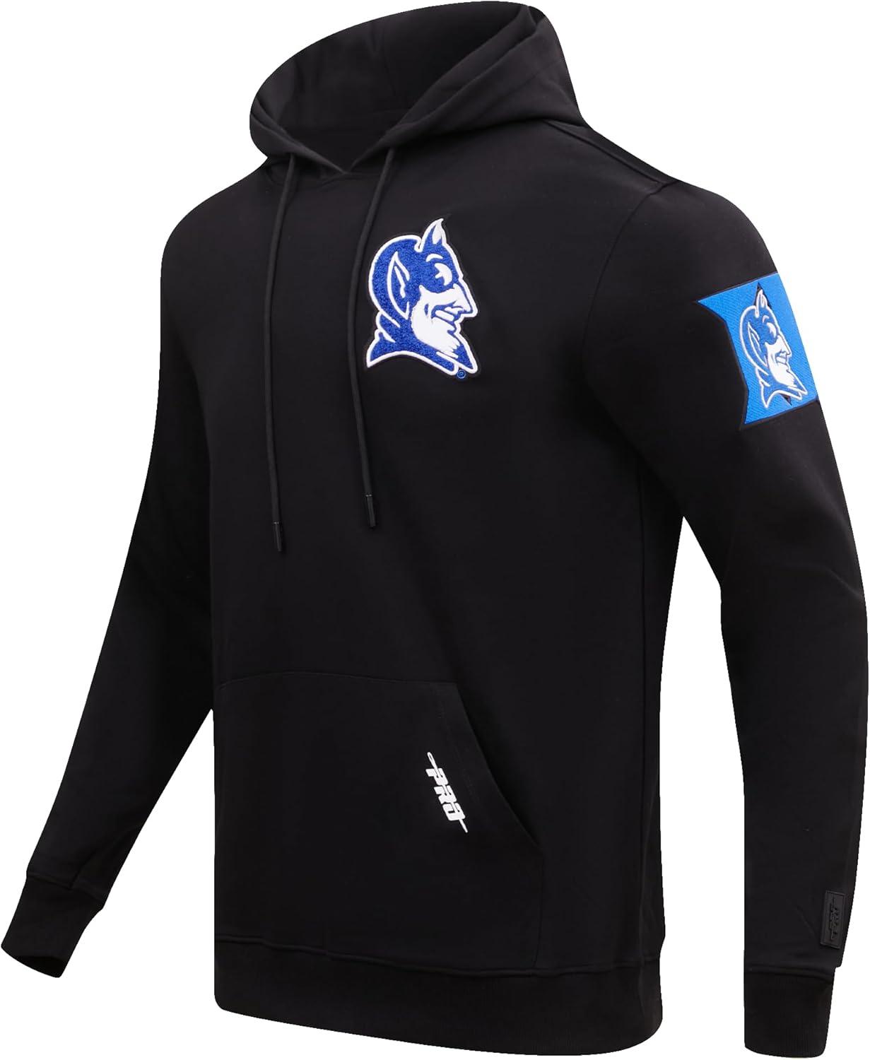 imagePro Standard NCAA mens Mens College Classic Chenille Cotton Double Knit Pull Over HoodieBlack
