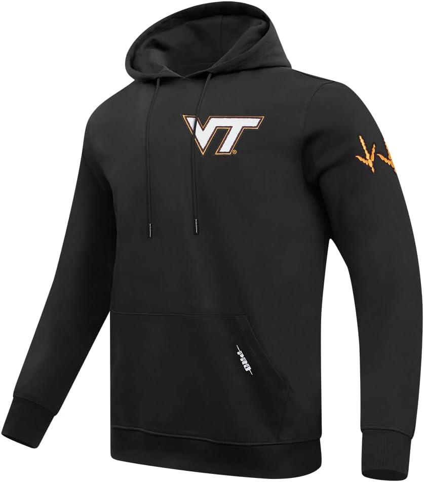 imagePro Standard NCAA mens Mens College Classic Chenille Cotton Double Knit Pull Over HoodieBlack
