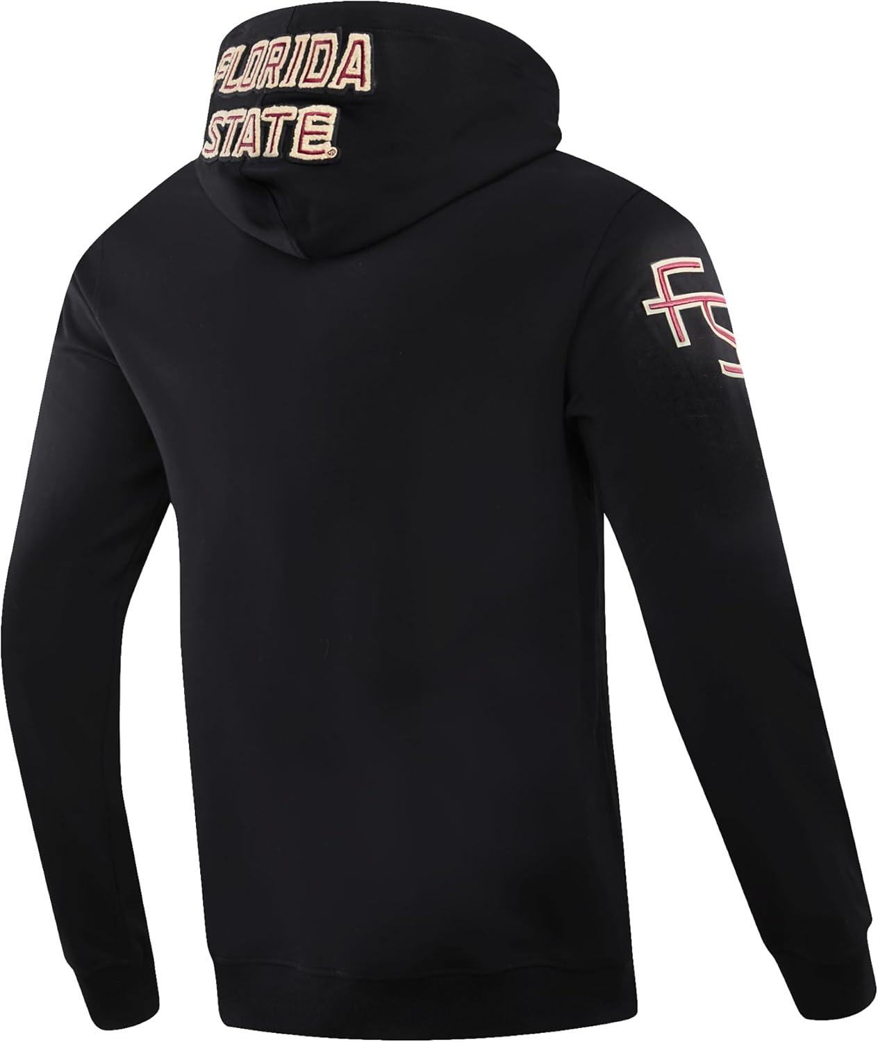 imagePro Standard NCAA mens Mens College Classic Chenille Cotton Double Knit Pull Over HoodieBlack