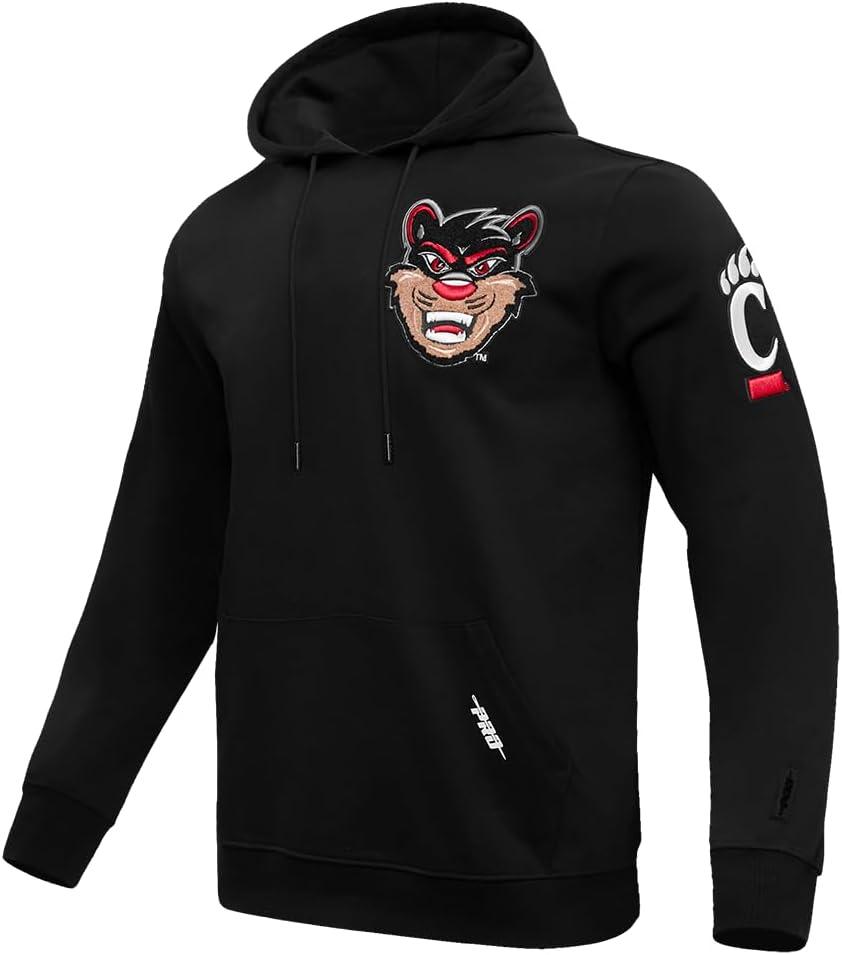 imagePro Standard NCAA mens Mens College Classic Chenille Cotton Double Knit Pull Over HoodieBlack