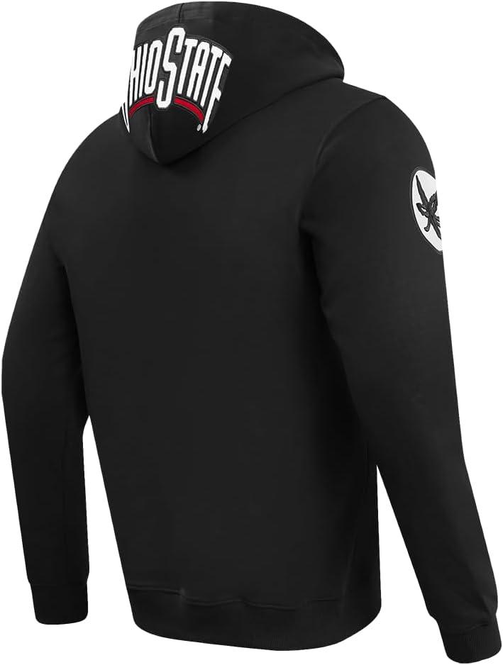 imagePro Standard NCAA mens Mens College Classic Chenille Cotton Double Knit Pull Over HoodieBlack