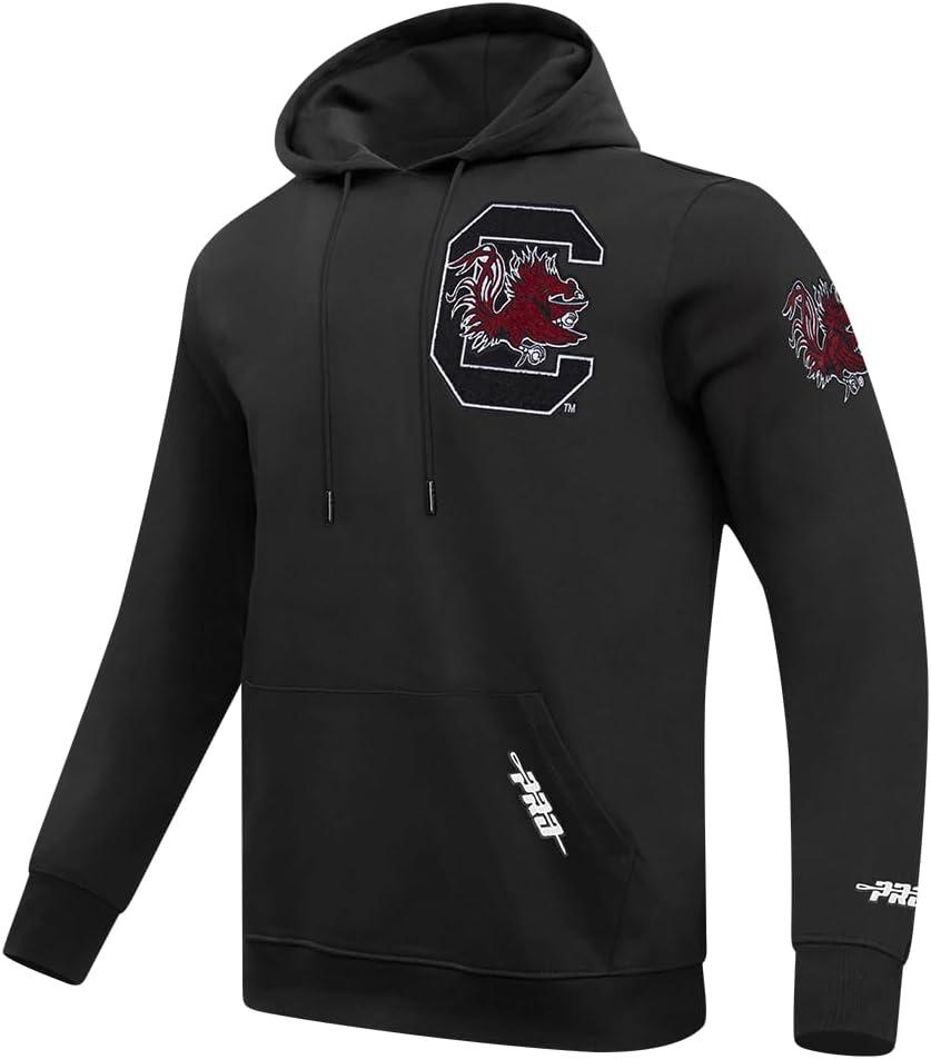 imagePro Standard NCAA mens Mens College Classic Chenille Cotton Double Knit Pull Over HoodieBlack