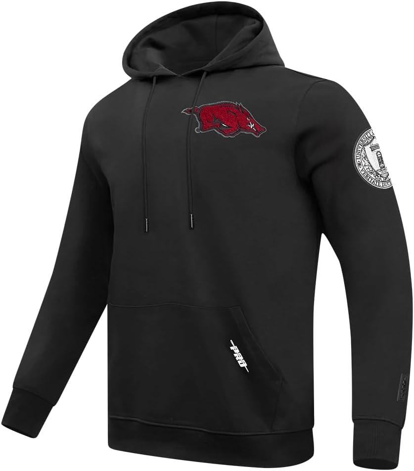 imagePro Standard NCAA mens Mens College Classic Chenille Cotton Double Knit Pull Over HoodieBlack
