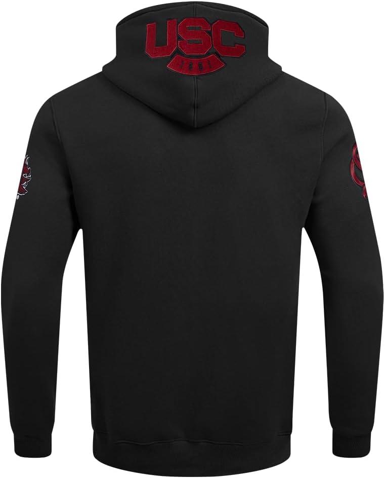imagePro Standard NCAA mens Mens College Classic Chenille Cotton Double Knit Pull Over HoodieBlack