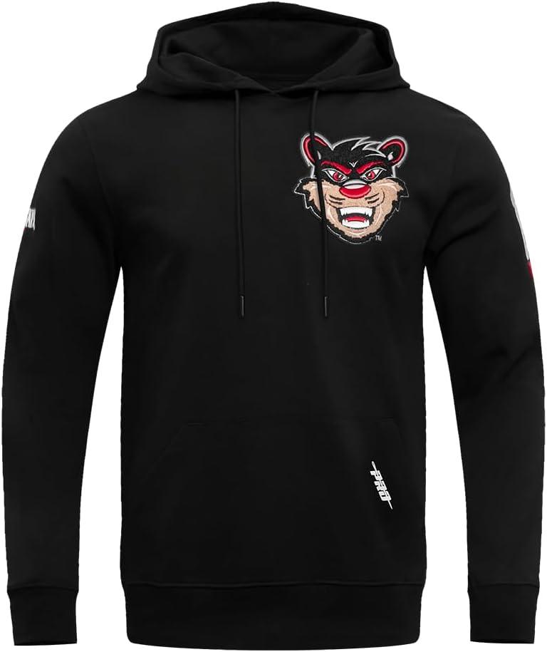 imagePro Standard NCAA mens Mens College Classic Chenille Cotton Double Knit Pull Over HoodieBlack