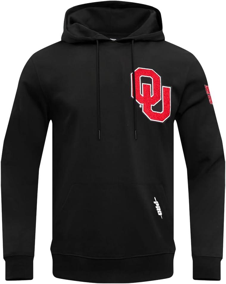 imagePro Standard NCAA mens Mens College Classic Chenille Cotton Double Knit Pull Over HoodieBlack