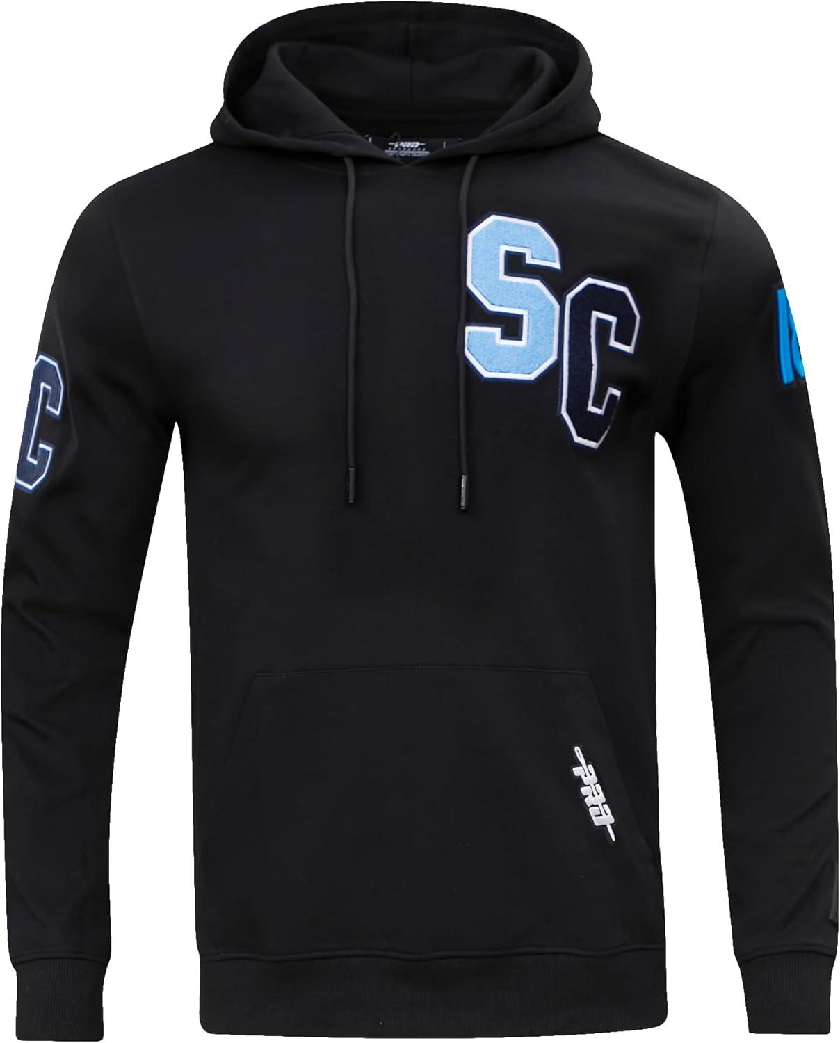 imagePro Standard NCAA mens Mens College Classic Chenille Cotton Double Knit Pull Over HoodieBlack