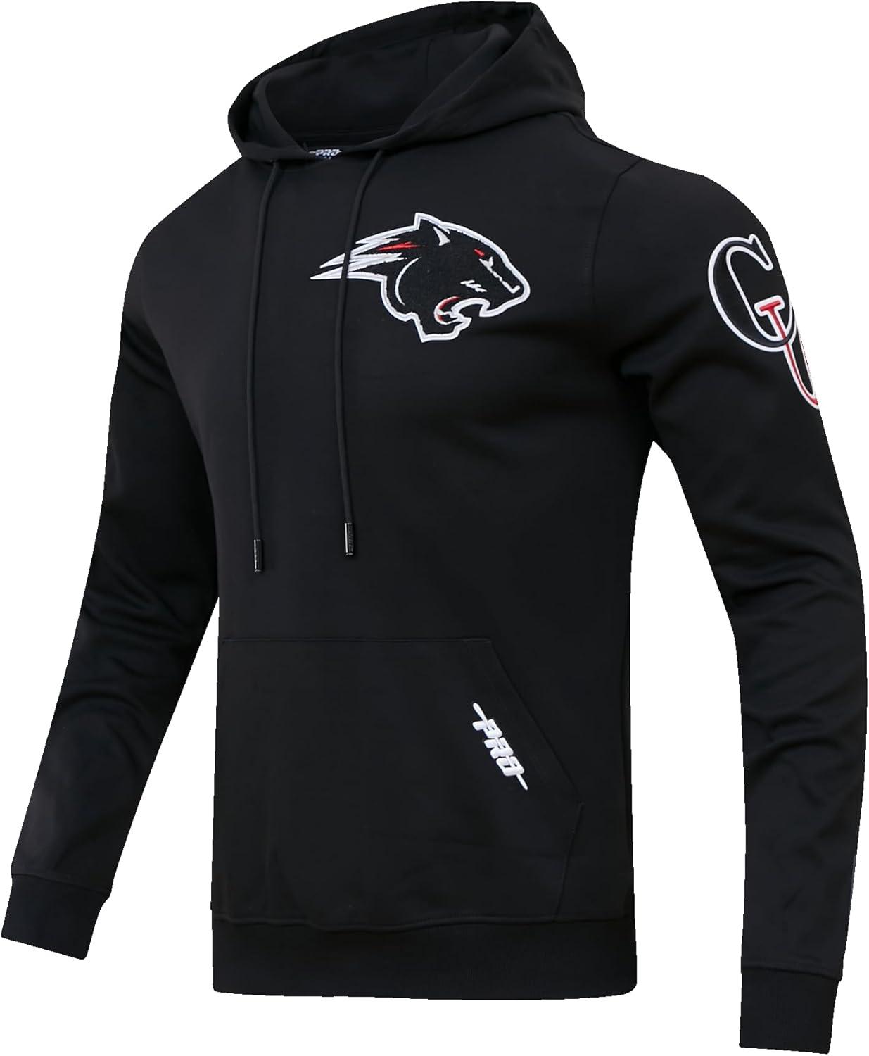 imagePro Standard NCAA mens Mens College Classic Chenille Cotton Double Knit Pull Over HoodieBlack