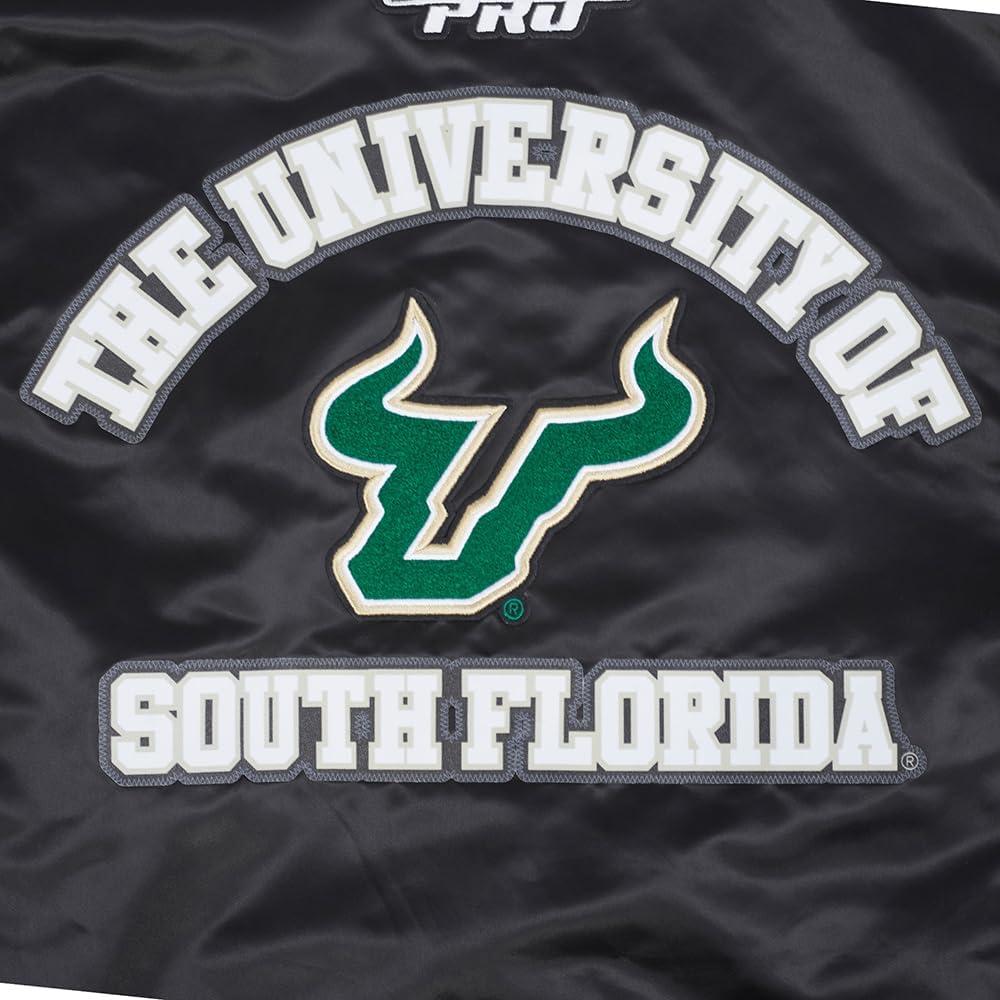 imagePro Standard NCAA mens Mens College Classic Chenille Satin JacketBlack