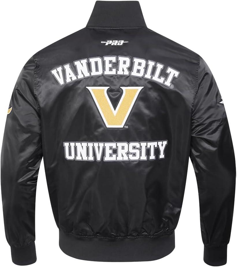 imagePro Standard NCAA mens Mens College Classic Chenille Satin JacketBlack
