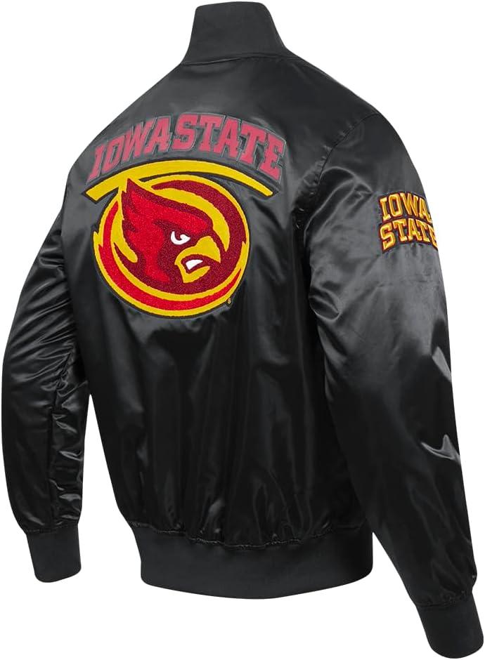 imagePro Standard NCAA mens Mens College Classic Chenille Satin JacketBlack