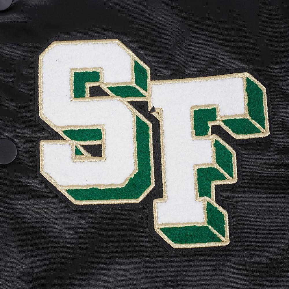 imagePro Standard NCAA mens Mens College Classic Chenille Satin JacketBlack