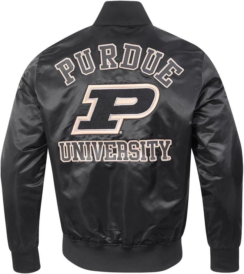 imagePro Standard NCAA mens Mens College Classic Chenille Satin JacketBlack