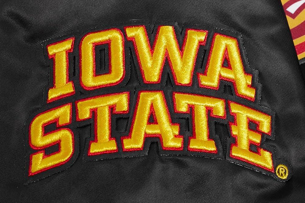 imagePro Standard NCAA mens Mens College Classic Chenille Satin JacketBlack