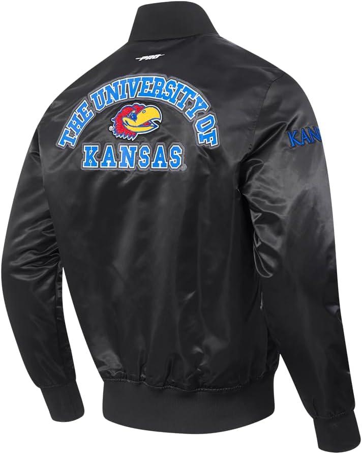 imagePro Standard NCAA mens Mens College Classic Chenille Satin JacketBlack