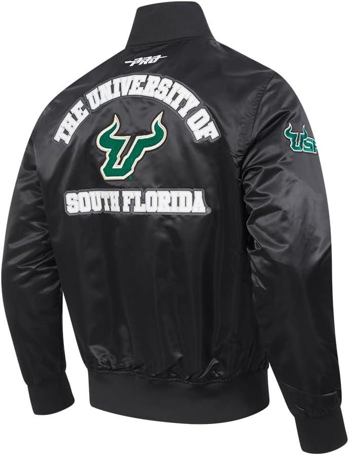 imagePro Standard NCAA mens Mens College Classic Chenille Satin JacketBlack
