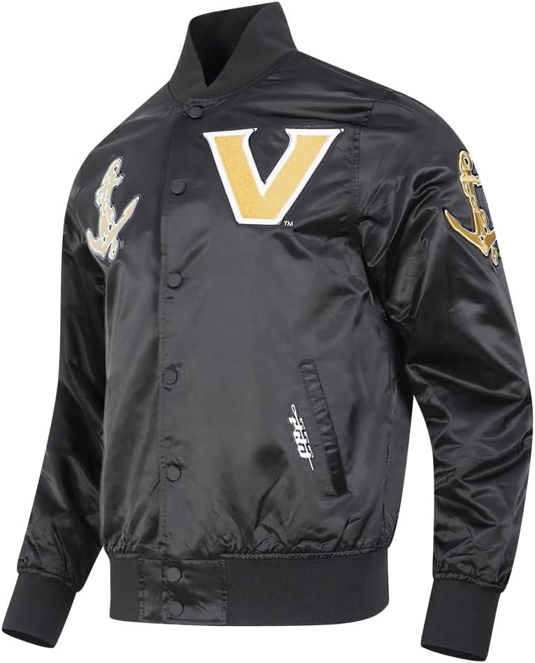 imagePro Standard NCAA mens Mens College Classic Chenille Satin JacketBlack