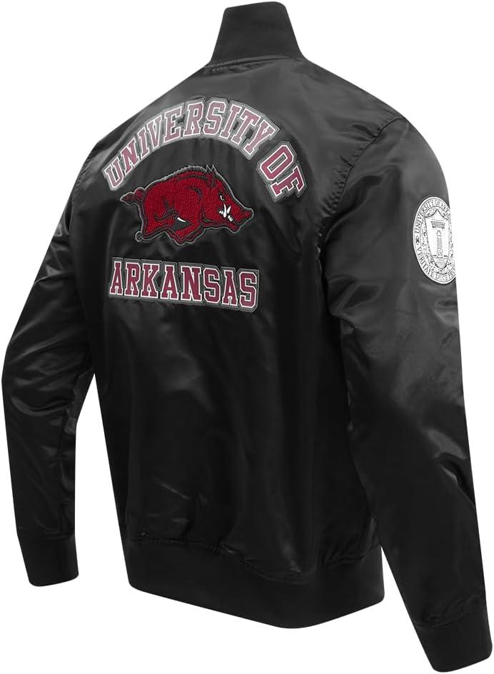 imagePro Standard NCAA mens Mens College Classic Chenille Satin JacketBlack