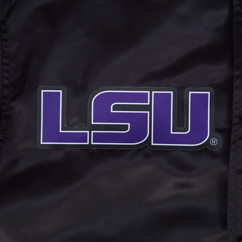 imagePro Standard NCAA mens Mens College Classic Chenille Satin JacketBlack