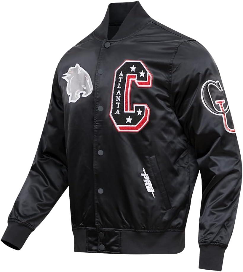 imagePro Standard NCAA mens Mens College Classic Chenille Satin JacketBlack