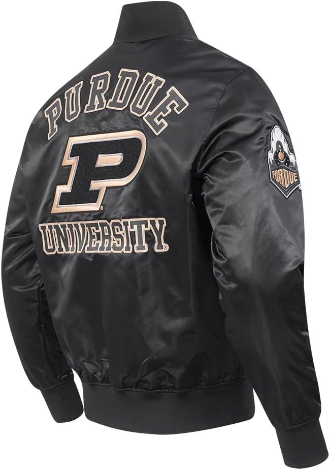 imagePro Standard NCAA mens Mens College Classic Chenille Satin JacketBlack