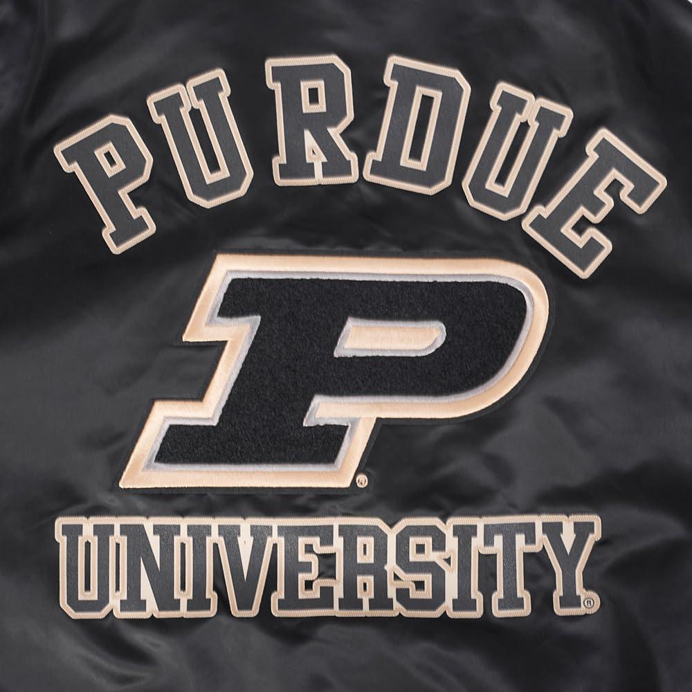 imagePro Standard NCAA mens Mens College Classic Chenille Satin JacketBlack