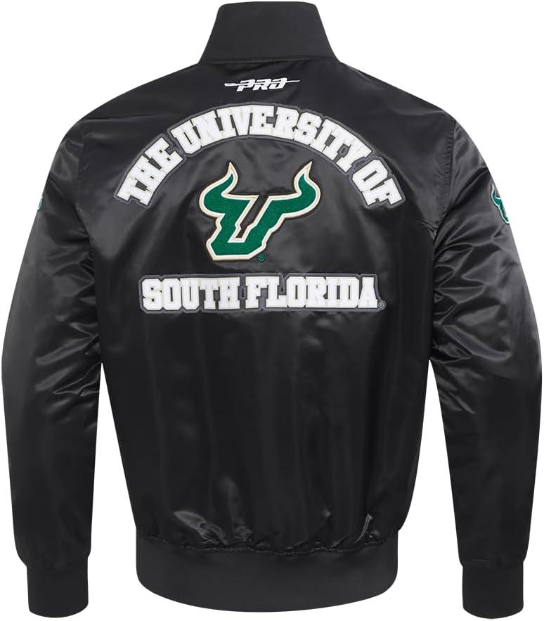 imagePro Standard NCAA mens Mens College Classic Chenille Satin JacketBlack