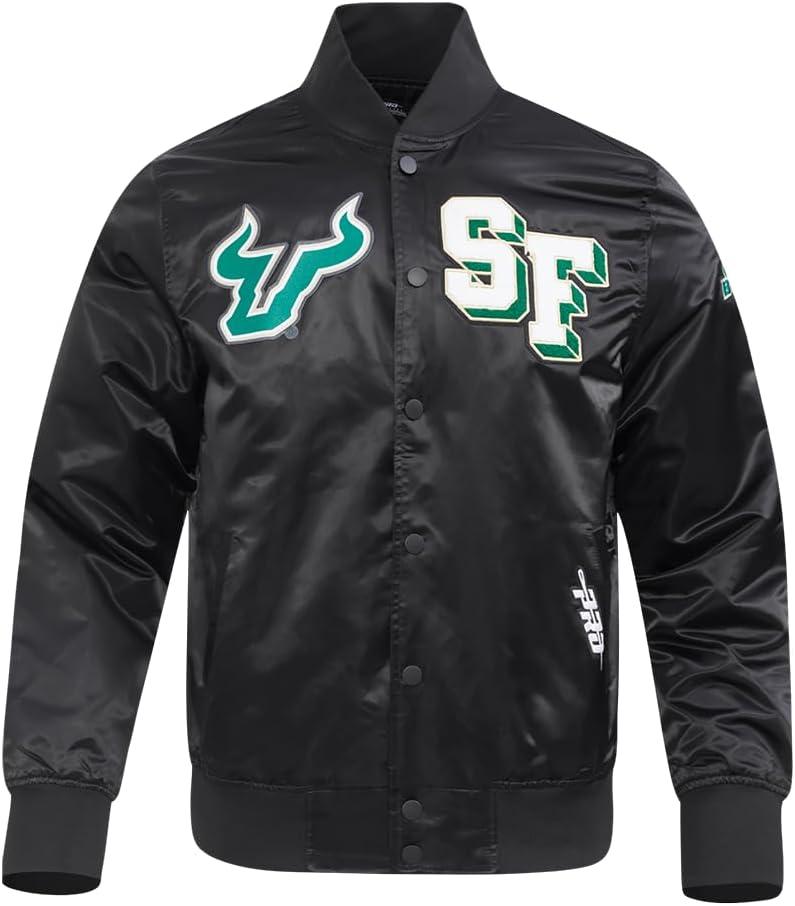 imagePro Standard NCAA mens Mens College Classic Chenille Satin JacketBlack