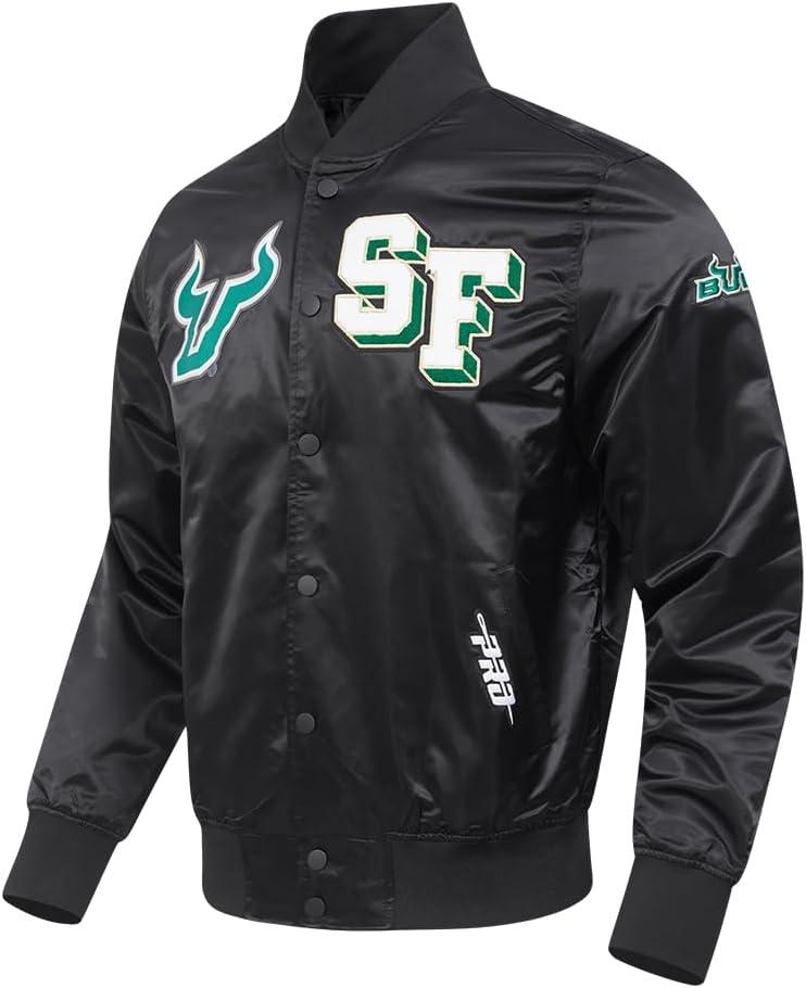 imagePro Standard NCAA mens Mens College Classic Chenille Satin JacketBlack