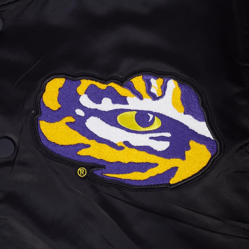 imagePro Standard NCAA mens Mens College Classic Chenille Satin JacketBlack