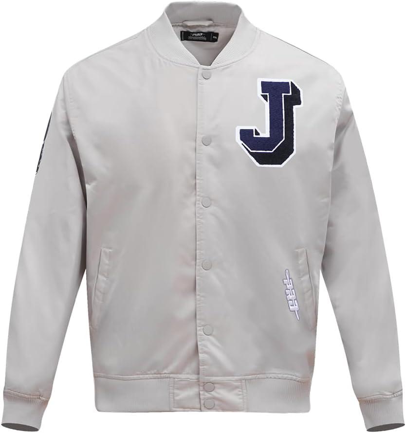 imagePro Standard NCAA mens Mens College Classic Chenille Satin JacketSilver